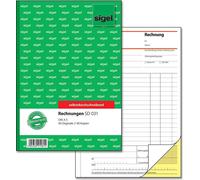 SIGEL SD031 Factures, 1ère et 2ème feuilles imprimées, A5, autocopiantes, 2 x 40 feuilles