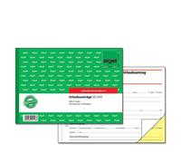 SIGEL SD045 Demandes de congé, 1ère et 2ème feuilles imprimées, A5 q, autocopiant, 2 x 40 feuilles