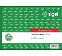 SIGEL SD045 Lot de 2 x 40 feuilles de papier autocopiant Format A5 Paysage