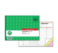 SIGEL SD065 Livre de paie journalier, 1ère, 2ème et 3ème feuilles imprimées, A5 q, autocopiant, 3 x 40 feuilles