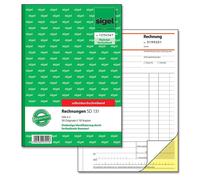 SIGEL SD131 Factures, avec numérotation continue, 1ère et 2ème feuille imprimées, A5, autocopiantes, 2 x 50 feuilles