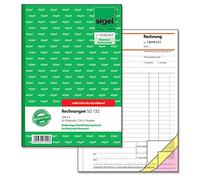 SIGEL SD132 factures numérotées en continu, numéro unique à 7 chiffres comme prescrit par le bureau des impôts, A5, 3 x 50 feuilles, autocopiant, avec perforation de classement