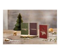 SIGEL Set de cartes de Noël 'Cut-out style', long (2/3 A4)