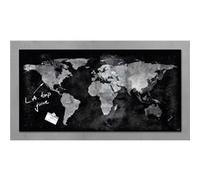 SIGEL Tableau magnétique en verre de sécurité Artverum GL270 – 91 x 46 cm, surface brillante, noir