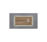 Sigel SI-GL408 Tableau magnétique en verre Artverum LED 910x460x15 en bois naturel