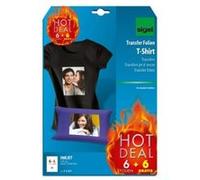 Sigel Film de transfert T-Shirt foncé T1157 Hot Deal A4 6 feuilles + 6 gratuites