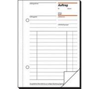 Sigel sigel formularbuch "auftrag" , a5, 2 x 40 blatt, sd noir G