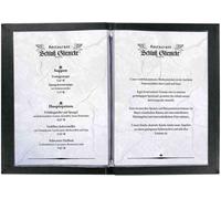 Sigel Chemise pour menu SM110 noir 1 pc