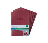 Sigel SM133 plates à anneaux avec livre Vis de reliure pour cartes, A5, bordeaux, lot de 5 - d'autres ausführungen
