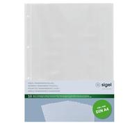 SIGEL SM190 Lot de 10 Pochettes 2 vues, pour 21 x 29,7 cm, en plastique, transparent