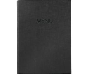 Sigel SM203 DIN A5 1 pc(s) avec 2 pochettes transparentes doubles pour 8 pages, reliure élastique noir