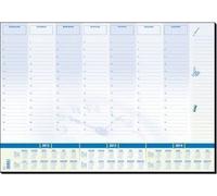 Sigel Sous-main bloc papier Time – 595 x 410 mm (A2) bleu et blanc, 30 feuilles