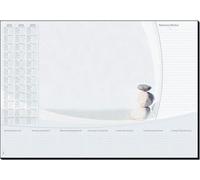 Sigel Sous-mains en papier HO370 A2 (59,5 x 41 cm) gris – Calendriers 3 ans et semainier, 30 feuilles