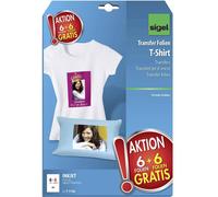 SIGEL T1156 Film de transfert T-Shirt clair "Hot Deal", A4, 6 feuilles + 6 freuilles gratuit