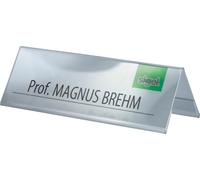 SIGEL Ta132 Lot de 5 Présentoirs Chevalets de Table, 19 X 6 X 6,5 cm, Transparent