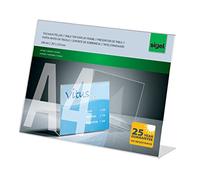Sigel TA211 TA211 Présentoir de table en forme de L Utilisation pour format de papier: DIN A4 horiz