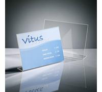 Sigel TA211 TA211 Présentoir de table en forme de L Utilisation pour format de papier: DIN A4 horizontal transparent 1 pc(s)