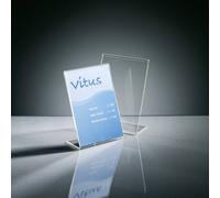 Sigel TA214 TA214 Présentoir de table en forme de L Utilisation pour format de papier: DIN A6 transparent 1 pc(s)