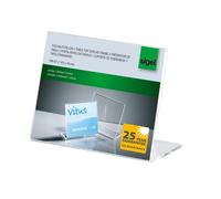 SIGEL TA217 Holder, slanted, for A7 landscape, single-sided presentation, uv res