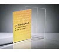 Sigel TA220 TA220 Présentoir de table forme de T Utilisation pour format de papier: DIN A4 transparent 1 pc(s)