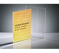 Sigel TA220 TA220 Présentoir de table forme de T Utilisation pour format de papier: DIN A4 transparent 1 pc(s)