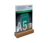 Sigel TA254 Présentoir de table Utilisation pour format de papier: DIN A5 transparent, bois 1 pc(s)