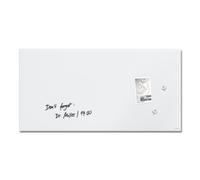 Sigel Tableau blanc mat - L.91 x H.46 cm - Magnétique - Verre Trempé