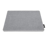 SIGEL SA201 Tapis souris, similicuir aspect lin, 25 x 0,7 x 20 cm, gris clair/noir