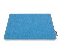 SIGEL SA203 Tapis souris, similicuir aspect lin, 25 x 0,7 x 20 cm, bleu clair/gris foncé
