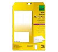 sigel ¿tiquettes adresse, 99,1 x 67,7 mm, blanches, petit