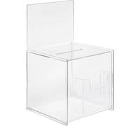 Sigel Urne avec fente, compartiment supplémentaire VA152 transparent (l x H x P) 210 x 368 x 210 mm 1 pc(s)