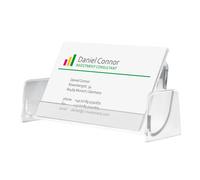 SIGEL VA120 Business Card Holder for up to 50 cards, clear 1 compartment