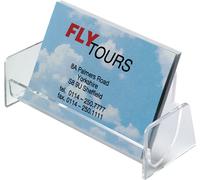 SIGEL VA120 Présentoir pour cartes de visite, transparent, pour jusqu'à 50 cartes (max. 97x85 mm)
