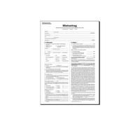 sigel vordruck mietvertrag, a4, 6-seitig noir