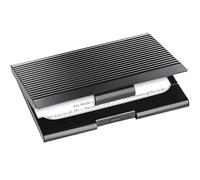 Sigel - Porte-cartes de visite - métal - noir mat