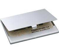Sigel VZ135 Étui à cartes de visite 15 cartes (l x H x P) 92 x 63 x 5 mm argent (mat) aluminium