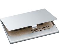 SIGEL VZ135 Étui pour cartes de visite, argenté, mat