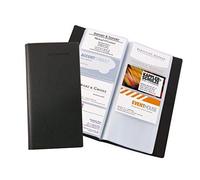 Sigel Vz172 Porte-Cartes De Visite, Jusqu'à 192 Cartes, 9 X 5,8 Cm, Similicuir, Noir