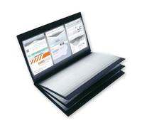 SIGEL Porte-cartes de visite VZ175 – jusqu'à 288 cartes, 9 x 5,8 cm – noir