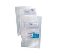 SIGEL Vz350 Lot de 10 Pochettes en Plastique Transparentes pour Cartes de Visite, 9 X 6 cm, Trasparent