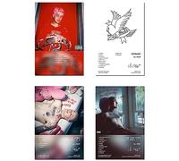 sigeliu Lil Peep Lot de 4 affiches en édition limitée sans cadre 20 x 30 cm Décoration murale pour salon, chambre à coucher