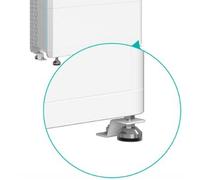 Sigenergy 11170033 SigenStor base de montage incluse avec des couvercles pour l'onduleur et des pieds réglables pour le nivellement