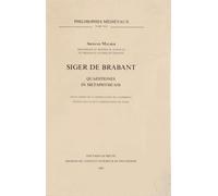 Siger de Brabant: Quaestiones in metaphysicam