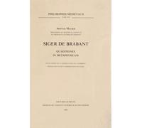 Siger De Brabant - Quaestiones In Metaphysicam