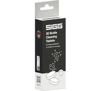 Sigg Bottle Clean Tablets pour bouteilles, 20 pastilles nettoyage pour lavage à la main, pastilles effervescentes pour nettoyage rapide et facile des gourdes