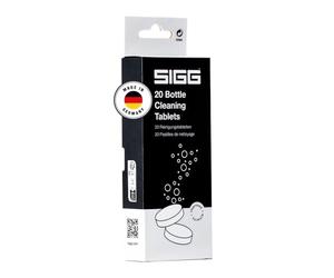 Sigg Bottle Clean Tablets pour bouteilles, 20 pastilles nettoyage pour lavage à la main, pastilles effervescentes pour nettoyage rapide et facile des gourdes