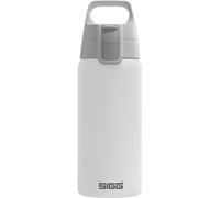 Sigg - Bouteille d'eau isotherme en acier inoxydable - Shield Therm One - Convient aux boissons gazeuses - Anti-fuite - Passe au lave-vaisselle - Sans BPA - 90% recyclé - Pour l'extérieur - Blanc