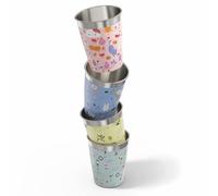 Sigg - Gobelets pour Enfants Daydream - Léger - Passe au Lave-Vaisselle - Sans BPA - Sans Plastique - Acier Inoxydable - Idéal pour les Anniversaires et les Pique-Niques - Couleurs Pastel - 4 x 0,35L