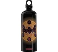 Sigg - Gourde Aluminium - Traveller Batman Classic Gold (The Batman) - Certifiée Neutre En CO2 - Convient Aux Boissons Gazeuses - Étanche & Légère - Sans BPA - Sport, Camping, Randonnée - Noir - 1L
