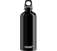 Sigg - Gourde Aluminium - Traveller Black - Certifiée Neutre En CO2 - Convient Aux Boissons Gazeuses - Étanche & Légère - Sans BPA - Pour Sport, Camping, Randonnée - Noir - 0,6L
